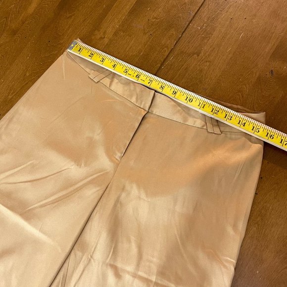 Tommy Bahama Women's Gold Silk Blend‎ Lightweight Capri Pants Sz 6 - Picture 4 of 9